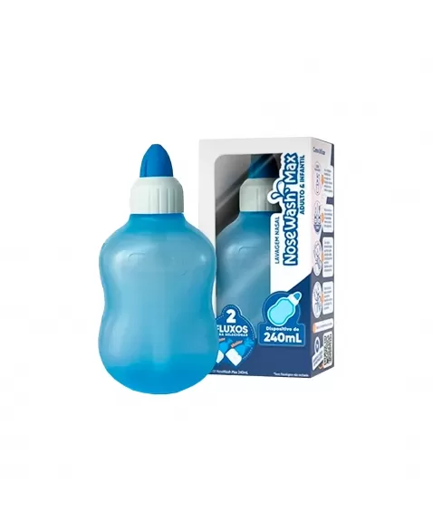 DISPOSITIVO NASAL NOSEWASH MAX ADULTO E INFANTIL 240ML AGPMED