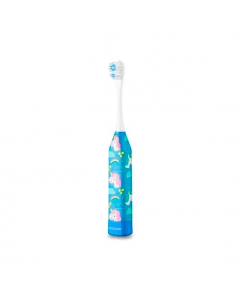 ESCOVA DENTAL ELÉTRICA INFANTIL UNICÓRNIO + 1 REFIL MULTI