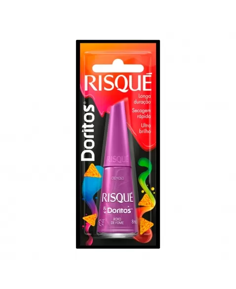 ESMALTE RISQUÉ DORITOS CREMOSO ROXO DE FOME BLISTER COTY