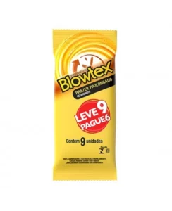 PRESERVATIVO LUBRIFICADO RETARDANTE LEVE 9 PAGUE 6 BLOWTEX