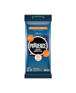 PRESERVATIVO LUBRIFICADO SUPER SENSITIVE C/6 PRUDENCE