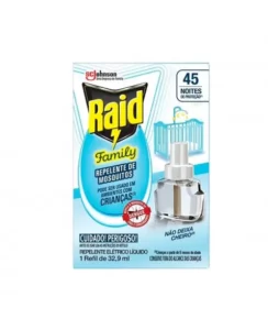 REFIL RAID ELÉTRICO LIQUIDO INSETOS FAMILY 32,09ML SC JOHNSON