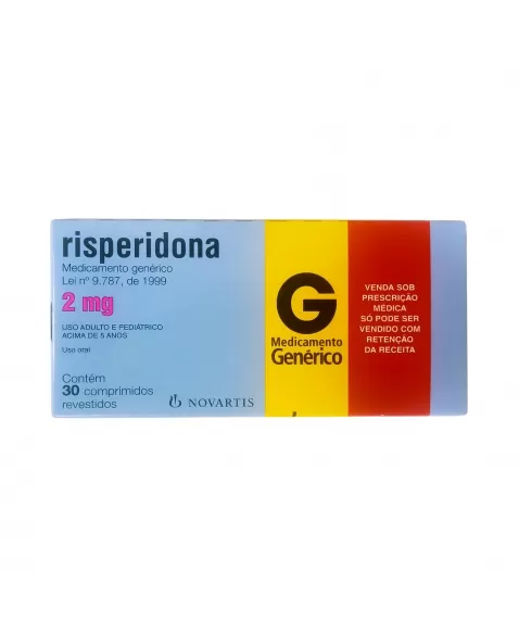 RISPERIDONA 2MG 30COM REVESTIDO C1* NOVARTIS