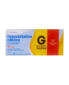 ROSUVASTATINA CÁLCICA 10MG 30COM NOVARTIS