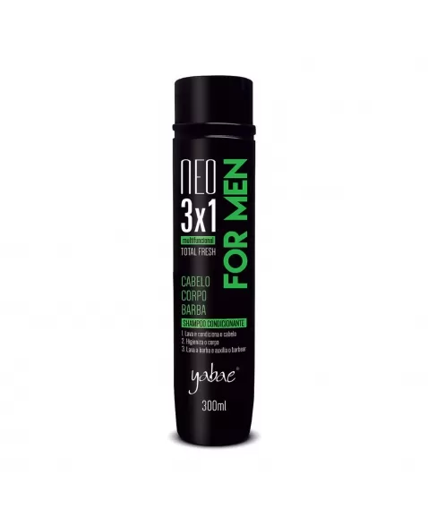 SHAMPOO YABAE MASCULINO 3 EM 1 300ML NATUPHITUS