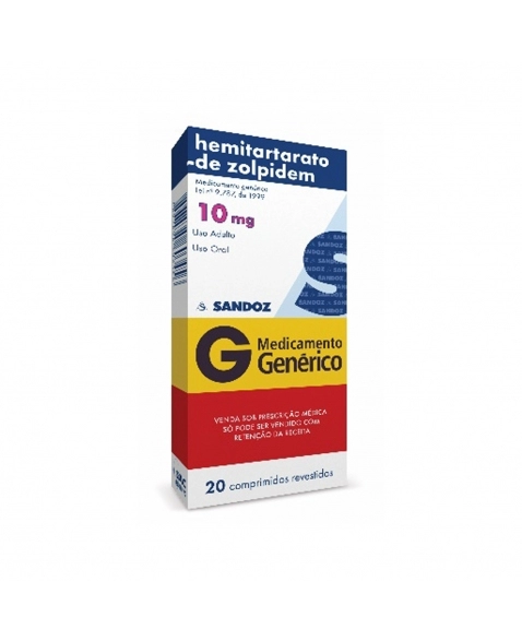 ZOLPIDEM 10MG 30COM B1* SANDOZ