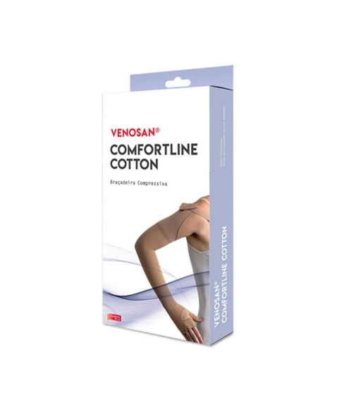 BRAÇADEIRA 30/40 CONFORTLINE COTTON LONGA COM POLEGAR M VENOSAN