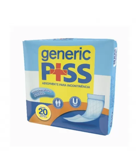 ABSORVENTE GENERIC PISS PÓS-OPERATÓRIO C/20 BABYPISS