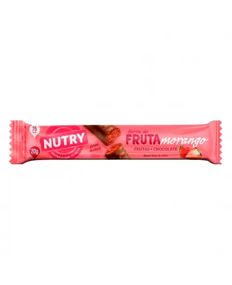 BARRA NUTRY FRUTA MORANGO 20G NUTRIMENTAL