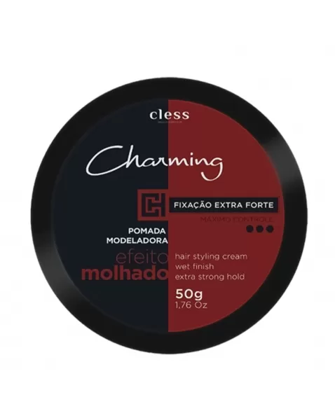 CHARMING MEN POMADA MODELADORA EFEITO MOLHADO EXTRA FORTE 50G CLESS