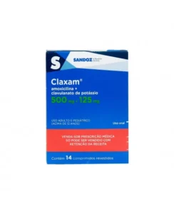 CLAXAM AMOXICILINA 500MG + CLAVULANATO POTÁSSIO 125MG 14COM RET* SANDOZ