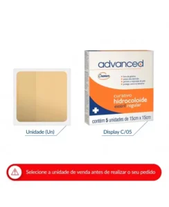 CURATIVO ADVANCED HIDROCOLOIDE REGULAR 15X15CM CREMER