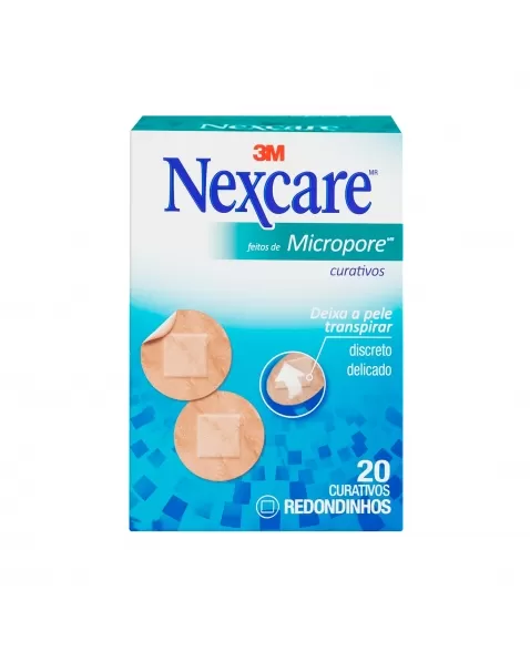 CURATIVO MICROPORE REDONDO BEGE C/20 NEXCARE 3M