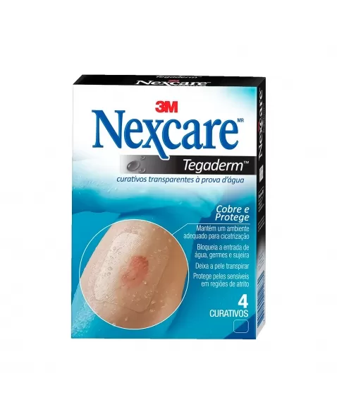 CURATIVO PROVA D’ÁGUA TEGADERM C/4 NEXCARE 3M