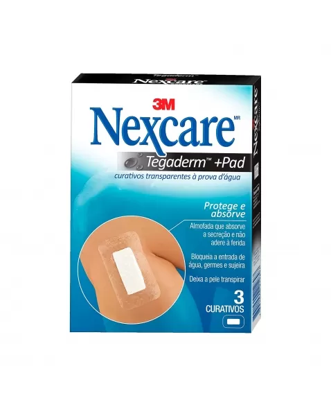 CURATIVO PROVA D’ÁGUA TEGADERM + PAD C/3 NEXCARE 3M