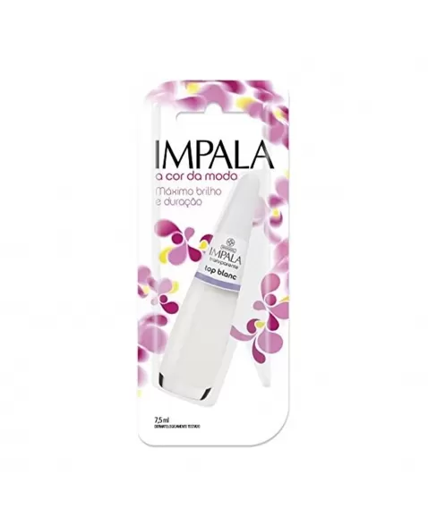 ESMALTE IMPALA A COR DA SUA MODA TRANSPARENTE TOP BLANC MUNDIAL