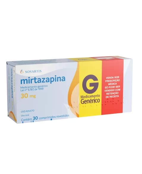 MIRTAZAPINA 30MG 30COMP C1* NOVARTIS