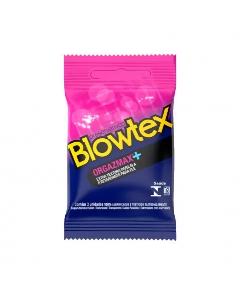 PRESERVATIVO LUBRIFICADO ORGAZMAX C/3 BLOWTEX