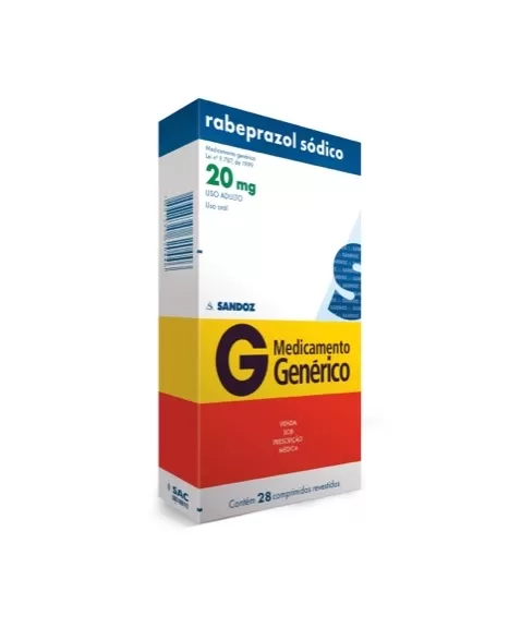 RABEPRAZOL SÓDICO 20MG 28COM SANDOZ