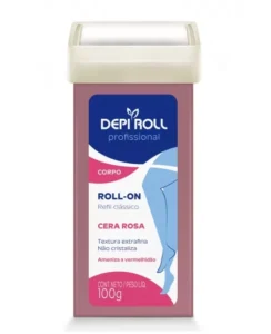 REFIL CERA CORPORAL ROLL-ON ROSA 100G DEPIROLL