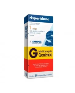 RISPERIDONA 1MG 30COM REVESTIDO C1* SANDOZ