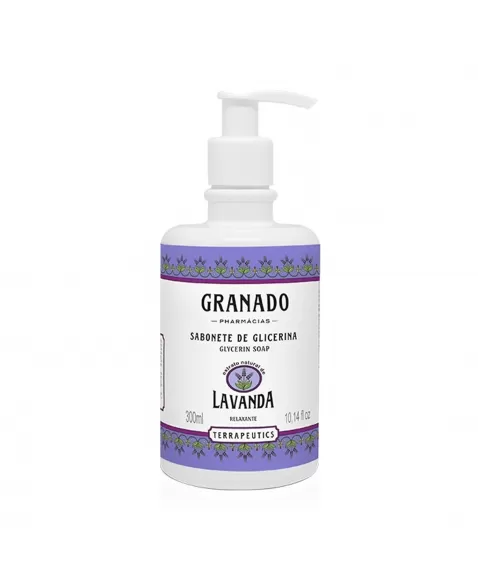 SABONETE LÍQUIDO GLICERINA TERRAPEUTICS LAVANDA 300ML GRANADO