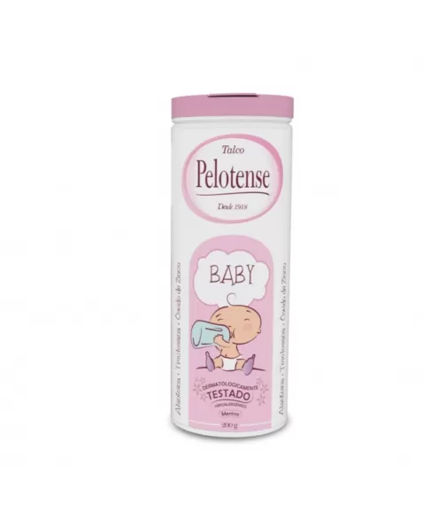 TALCO PELOTENSE BABY ROSA 200G SAÚDE