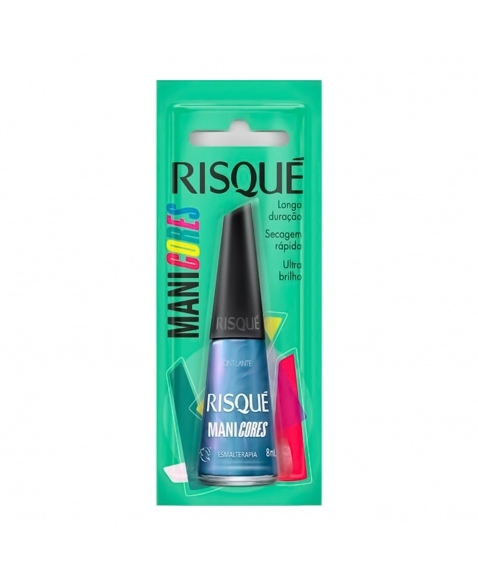 ESMALTE RISQUÉ CINTILANTE MANI CORES ESMALTERAPIA BLISTER COTY