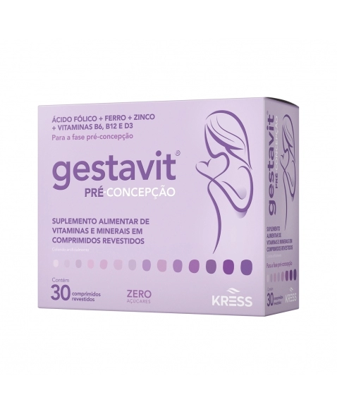 GESTAVIT PRÉ-CONCEPÇÃO 30COM KRESS