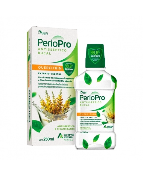 ANTISSÉPTICO BUCAL PERIOPRO 250ML AS ERVAS CURAM