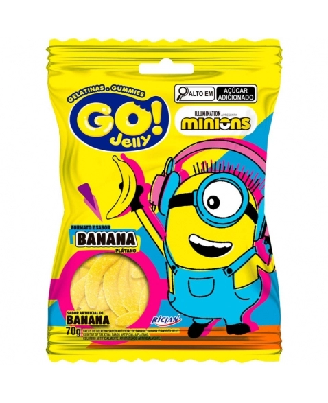 BALA GO JELLY GELATINA MINIONS 70G RICLAN