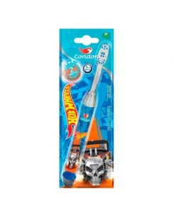 ESCOVA DENTAL INFANTIL HOT WHEELS COM LUZ LED MACIA CONDOR