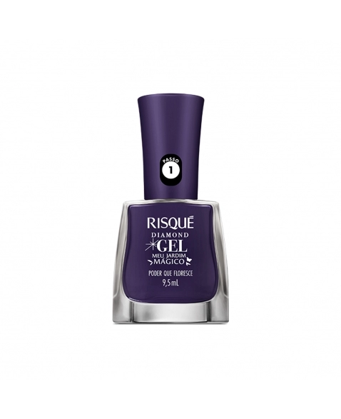 ESMALTE RISQUÉ DIAMOND GEL MEU JARDIM MÁGICO PODER QUE FLORESCE 9,5ML COTY