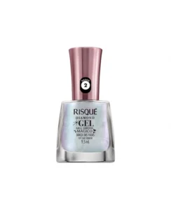 ESMALTE RISQUÉ DIAMOND GEL MEU JARDIM MÁGICO TOP COAT FIXADOR DANÇA DAS FADAS 9,5ML COTY