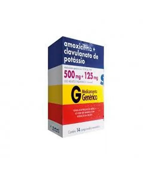 AMOXICILINA 500MG + CLAVULANATO POTÁSSIO 125MG 14COM RET* SANDOZ