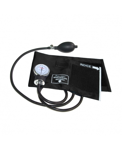 APARELHO DE PRESSÃO ANEROIDE VELCRO PRETO PREMIUM