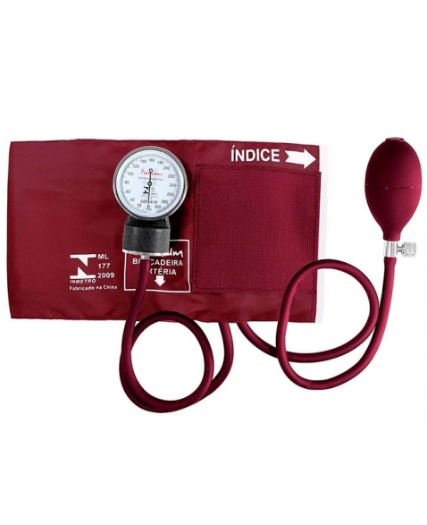 AP.PRESS.ANEROIDE VELCRO VINHO PREMIUM