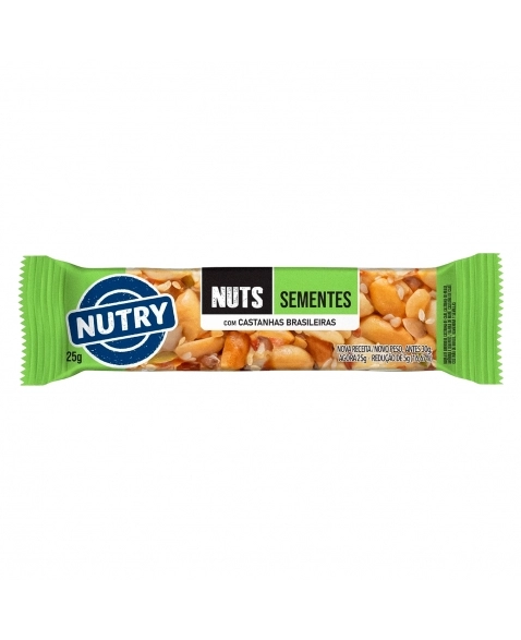 BARRA NUTRY NUTS SEMENTES 25G NUTRIMENTAL