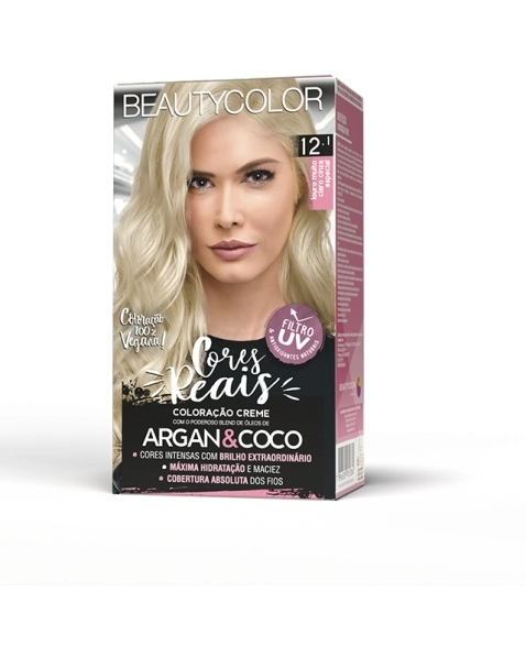 BEAUTYCOLOR KIT 12.1 LOURO MUITO CLARO CINZA ESPECIAL