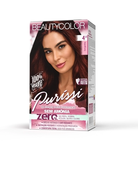 BEAUTYCOLOR PURÍSSI SEM AMÔNIA 4.6 BORGONHA