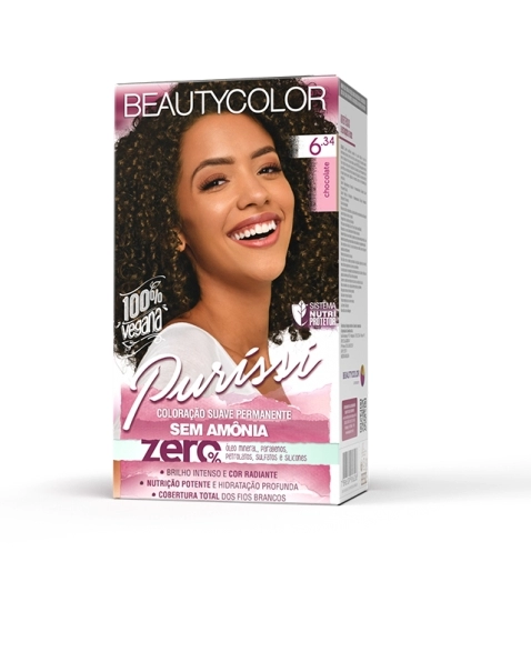 BEAUTYCOLOR PURÍSSI SEM AMÔNIA 6.34 CHOCOLATE