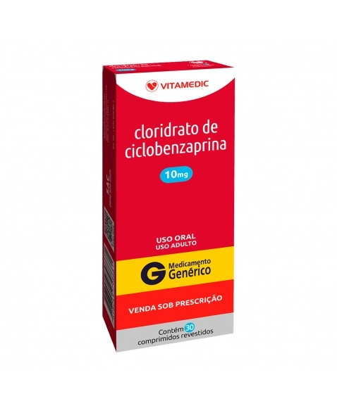 CICLOBENZAPRINA 10MG 30COM VITAMEDIC