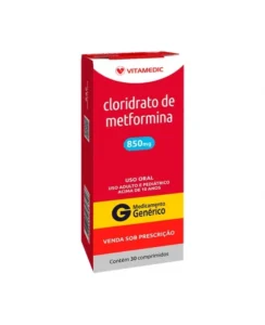 CLORIDRATO METFORMINA 850MG 30COM VITAMEDIC
