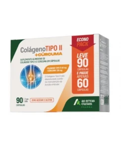 COLÁGENO TIPO II + CURCUMA 90CAPS AS ERVAS CURAM