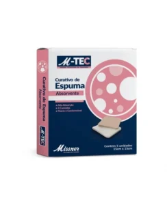 CURATIVO DE ESPUMA ABSORVENTE SILICONE 15X15CM MISSNER
