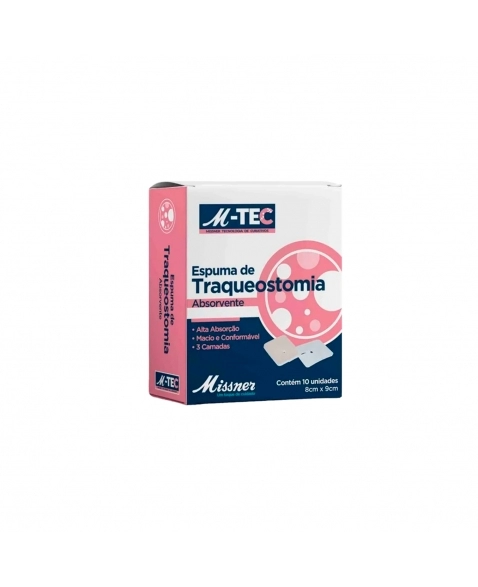 CURATIVO DE ESPUMA TRAQUEOSTOMIA ABSORVENTE MISSNER