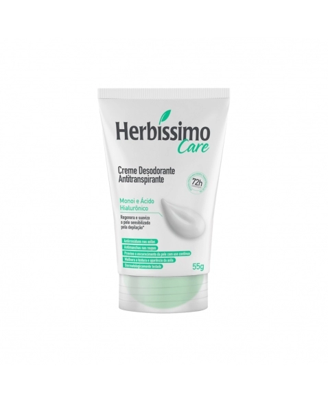 DESODORANTE CREME HERBÍSSIMO CARE BISNAGA MONOI E ÁCIDO HIALURÔNICO 55G DANA