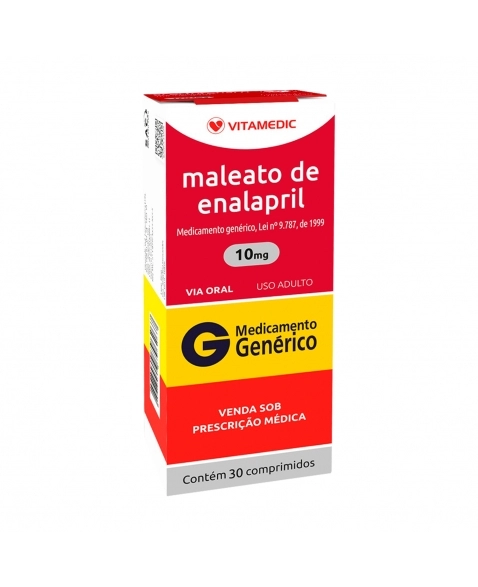 ENALAPRIL 10MG 30COM VITAMEDIC
