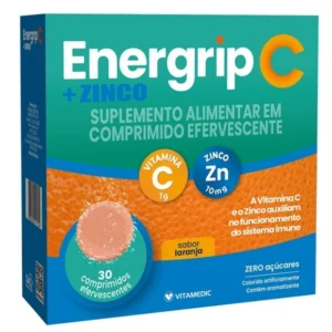 ENERGRIP C+ZINCO 1G+10MG 30COMP EFERVESCENTE VITAMEDIC