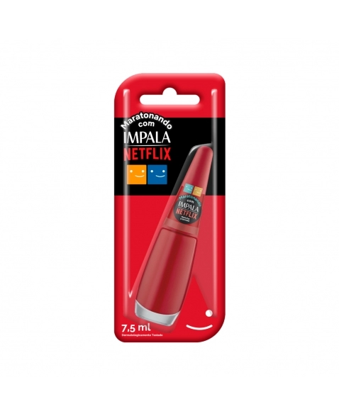 ESMALTE IMPALA CREMOSO MARATONANDO NETFLIX NETINHA BLISTER MUNDIAL